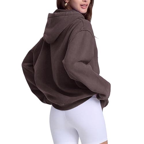 Dnzzs Womens Oversized Hoodie Acid Wash Hoodie Vintage Sweatshirt Heavyweight Fleece Cotton Streetwear Trendy Sweatshirts thumbnail 3