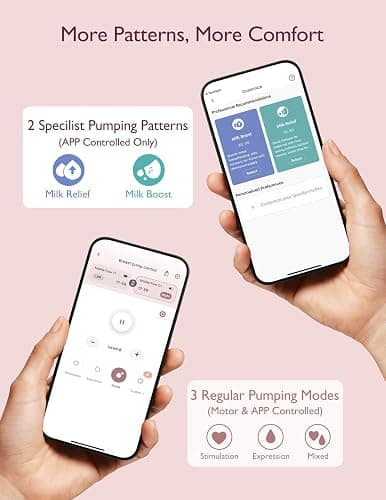 Momcozy M9 Wearable Pump: App-Enabled, Multi-Modes & 15 Levels Personalized Pumping for The Modern Mom thumbnail 5