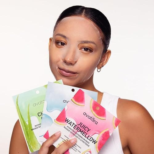 Avatara All-Stars 8-Pack Facial Sheet Mask Variety Pack | Clean K-Beauty Set for Dry, Sensitive, Uneven Skin | Gentle Moisture | Fragrance-Free, Paraben-Free & Cruelty-Free Korean Masks thumbnail 8