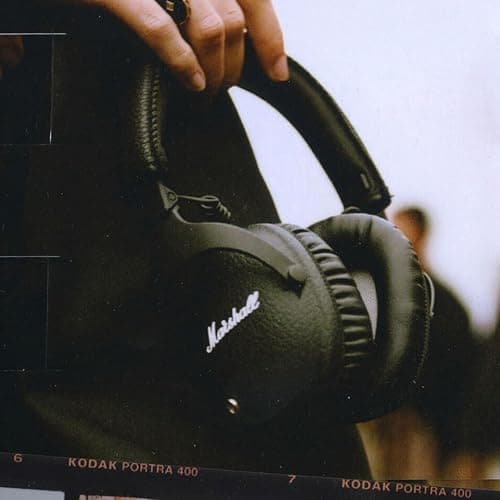 Marshall Monitor II Wireless Bluetooth Headset with Hybrid Active Noise Reduction, Over-Ear Headset, 30 Hours – Black thumbnail 2