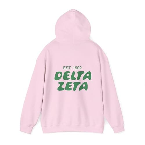 greekify Delta Zeta Bubble Font Sorority Hoodie | Dee Zee Trendy Sweatshirt | Big Little Gift | Recruitment Gift thumbnail 3