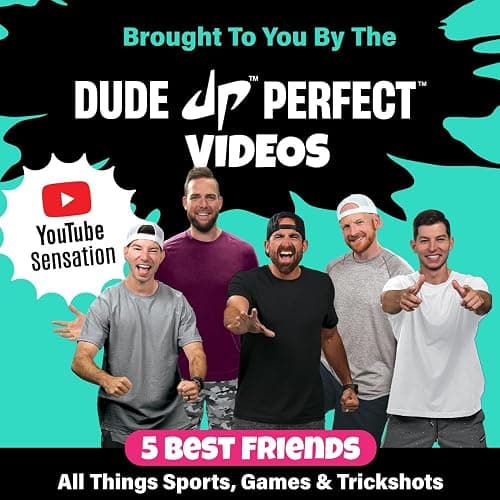 Dude Perfect Sticky Tic Tac Toe & Tabletop Roll Set | Indoor & Outdoor Games, Perfect Fun for Family Game Night & Parties, Birthday for Children, Kids & Adults | Ages 4+ & 6+ thumbnail 4