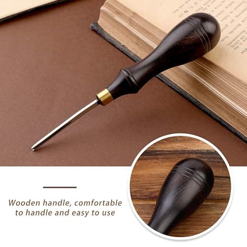 Leather Edge Bevelers, Edge Skiving Beveler 1.8mm, Leather Working Tools Leather Skiver Tool for Leathercraft Working (2#) thumbnail 7