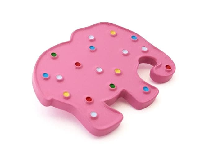 Pinsanity Pink Animal Cookie Enamel Lapel Pin thumbnail 2