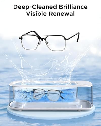 OSLTWI Ultrasonic Jewelry Cleaner Machine: 48KHz Ultra Sonic Cleaner for Jewelry,Eyeglass,Rings,Watch Band,Dentures,with Dual Cleaning Modes,350ML 304 Stainless Steel Tank,Gift for Wife,Mom,Daughter thumbnail 3