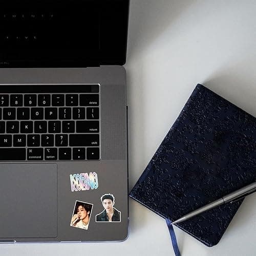 300PCS Stickers Set, Cute Stickers for Door, Car, Skateboard, Cellphone for Fans (Black) thumbnail 6