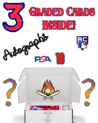 Three Graded Baseball Cards Gift Box: MLB Edition │Three Premium PSA/BGS Graded 10, 9.5 or 9 Cards │Potential Rookie Autographs & Numbered RC Refractors│Gift for Baseball Fans│by Slabs of Heat thumbnail 4