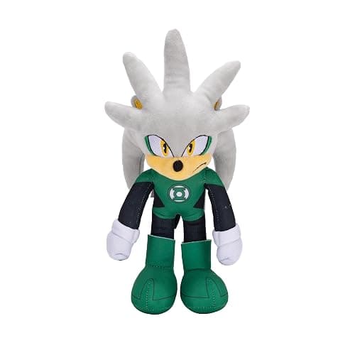 Sonic The Hedgehog DC Comics Sonic as The Flash and Silver as Green Lantern 9” Plush 2-Pack thumbnail 9
