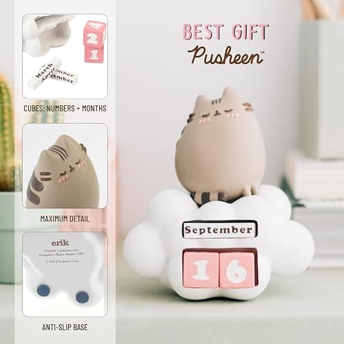 Grupo Erik Perpetual Calendar - Pusheen Merchandise | Desk Calendar, Home Office Desk Accessories, Home Decor Accessories | Pusheen Gifts For Cat Lovers thumbnail 4