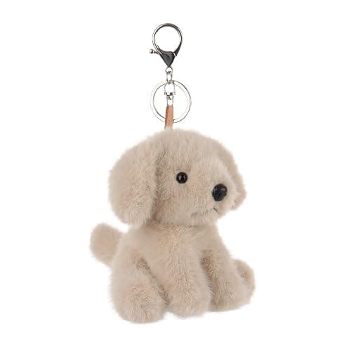 Apricot Lamb Plush Labrador Dog Puppy Stuffed Animal Soft Keychain for Kids Bag, Purse, Backpack, Handbag thumbnail 2