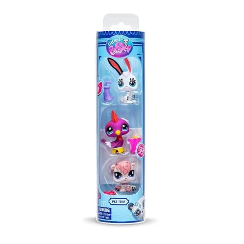 Littlest Pet Shop Bandai Pack 3 Park Pets BF00598 Set of 3 Pet Accessories, Collector Card and Virtual Code, Generation 7, Pets #99, #100, #101, Children 4 Years + thumbnail 7