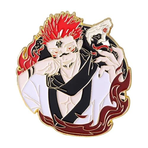 JJK Satoru Brooch Pins - Anime Figure Satoru Enamel Pins - Funny Gifts for Anime Lovers - Image 1