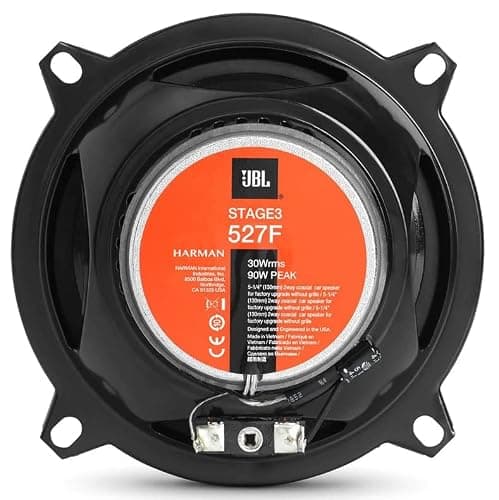 JBL Stage3 527F Ensemble de Haut Parleur Voiture 13cm - Enceinte Harman Kardon de 225 Watts à 2 Voies - 2 Pièces Baffle Grand sans Grille de Couverture - 130mm - 5,25 Pouces thumbnail 4