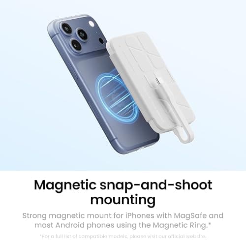 Insta360 Snap Selfie Screen with Light - 4K Magnetic Selfie Monitor Screen for Selfie, Vlogging, Compaitble with iphone 15/16/17 Pro, Adjustable Lighting, Touchscreen Control, Wired Instant Connection thumbnail 6