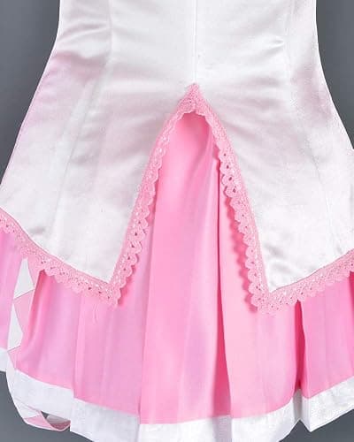 Haikyuu Women Pink Cosplay Dress with Socks Hair Pins Halloween Costume Anime Con thumbnail 5