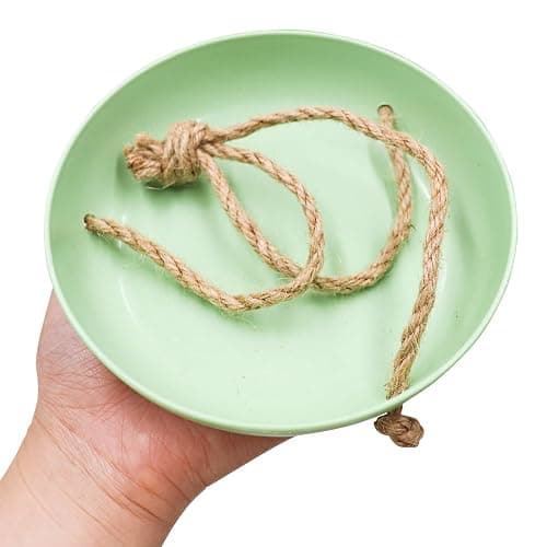 Neeenn Frog Swing Toys, Gecko Swing Toys, Plastic Reptile Amphibian Climbing Toys, Tank Aquarium Terrarium Decoration Accessories, Suitable for Frog Gecko Lizard Chameleon Hermit Crab Hamsters Rats - Small-5.5 Inch in Diameter - Green thumbnail 5