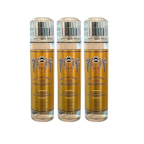 Bath & Body Works BRIDGERTON DIAMOND OF THE SEASON Fine Fragrance Mist Gift Set with a Red Bow for Holiday 8 fl oz - Pack of 3 thumbnail 3
