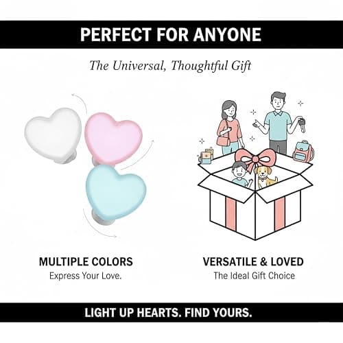 2026 New Love Wallet Tote Bag Touch Sensing Light, Purse Light for Women, LED Automatic Glow Lights, Heart Bag Lamp with Motion Sensor, Rechargeable Mini Flashlight for Handbags & Gifts (A-White) thumbnail 6