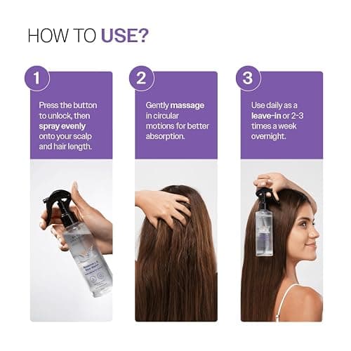 Bare Anatomy Nature x Science Rosemary Water Spray for Hair Growth & Hair Thickness with Rice Water |100% Natural Extract | Soft & Smooth Hair| Controls Hairfall| Non-Greasy & Fast Absorbing | 200 ml thumbnail 5