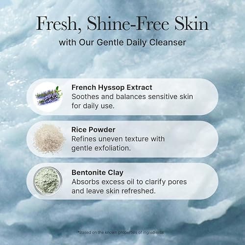ARENCIA Hyssop Brightening & Deep-Cleansing Face Scrub & Exfoliator - for All Skin Types, Acne-Prone Skin & Blackheads (4.23oz) thumbnail 5