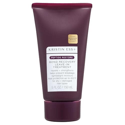 Kristin Ess+ Peptide Bond Repair Hair Mask Leave-In Treatment, 5 oz | Repairs damaged hair, strengthens bonds, reduces breakage, smooths frizz, and provides heat protection up to 450°F - Image 1
