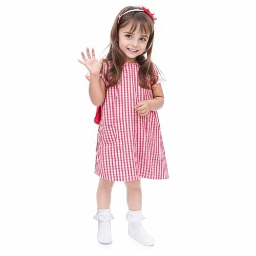 Pistha 3 Pairs Girls Ruffle Socks White Ruffled Lace Socks for Girls Toddler Frilly Dress thumbnail 2