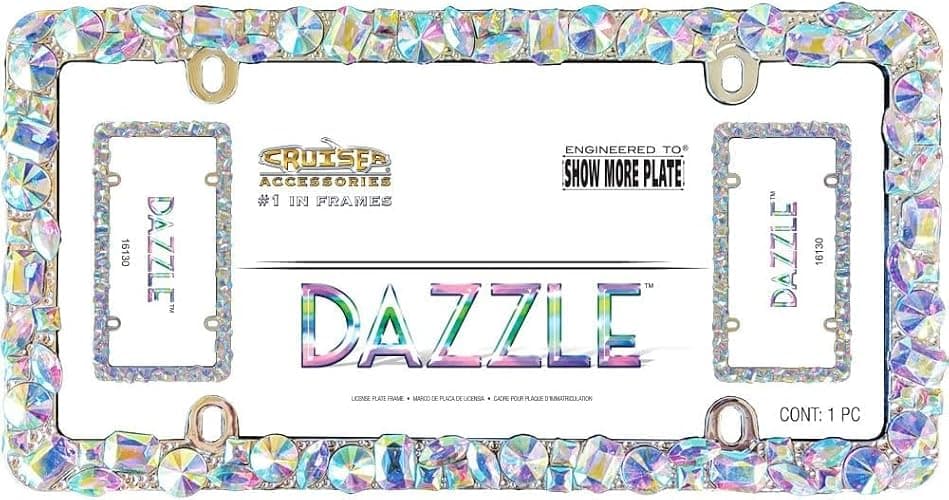 Cruiser Accessories 16130 Dazzle Chrome License Plate Frame - Image 1