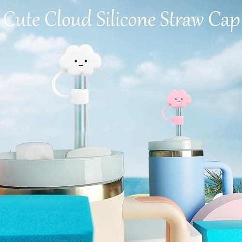 LDKEDKF 11Pcs Straw Cover for Stanley Cup, Silicone Straw Topper for Stanley Cup 30&40oz with Tumblers, 10mm 0.4in Lid Accessories (Reusable) thumbnail 5