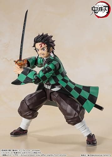 TAMASHII NATIONS - Demon Slayer: Kimetsu no Yaiba - Tanjiro Kamado S.H.Figuarts Action Figure | Demon Slayer Kimetsu No Yaiba 6 Inch Action Figure S.H. Figuarts - Tanjiro Kamado thumbnail 10