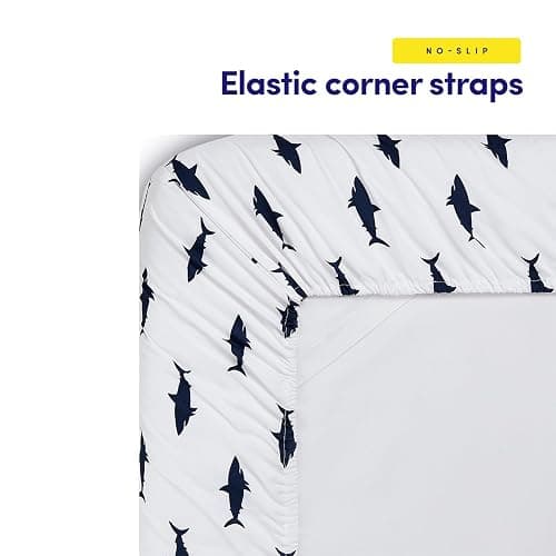 1500 Supreme Kids Bed Sheet Collection - Fun Colorful and Comfortable Boys and Girls Toddler Sheet Sets - Deep Pocket Wrinkle Free Soft and Cozy Bedding - Full, Sharks thumbnail 6