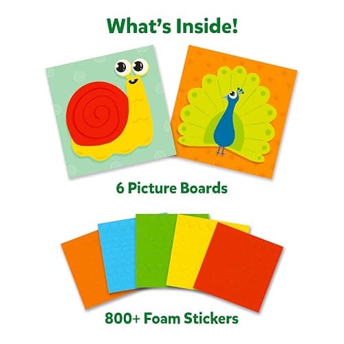 Skillmatics Foam Sticker Art Activity - Animals, Mess-Free Fun for Kids, 800+ 3D Foam Stickers, DIY Felt Craft Kits, Gifts for Boys & Girls Ages 3, 4, 5, 6, 7 thumbnail 3