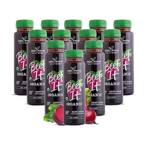 BEET IT Organic Beet Juice, 8.5 Ounce (Pack of 12) GMO-Free 100% Natural Beet Juice Organic - Gluten Free, No Added Sugar, Not from Concentrate - Image 1