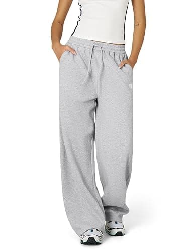 Aelfric Eden Mens Wide Leg Sweatpants Solid Arc Sweat Pants Open Bottom Casual Athletic Lounge Pants with Pockets thumbnail 4