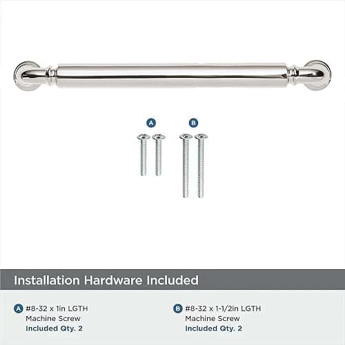 khtumeware 10-Pack Polished Nickel Heavy-Duty Solid Cabinet Pulls, 5 Inch (128mm) Hole Center, Drawer Pulls, Cabinet Hardware, Suitable for Kitchen Cabinets, Bathrooms and Dressers thumbnail 6