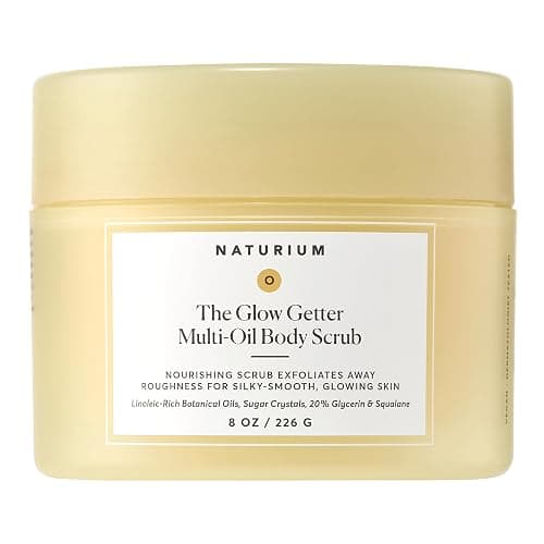 Naturium The Glow Getter Multi-Oil Body Scrub, 8 fl oz | Hydrating Exfoliator for Smooth Skin & Natural Radiance, with Linoleic-Rich Oils, Sugar Crystals, Glycerin & Squalane - Image 1