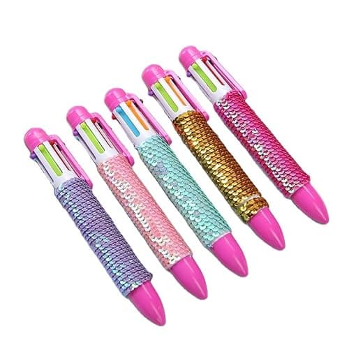 Laboratorio degli Evidenziatori Personalizzati - Kit Creativo per Bambini 6+ Anni, con 50+ Accessori e 6 Evidenziatori Personalizzabili + Omaggio portachiave e penna 6 in 1 pailettes thumbnail 7