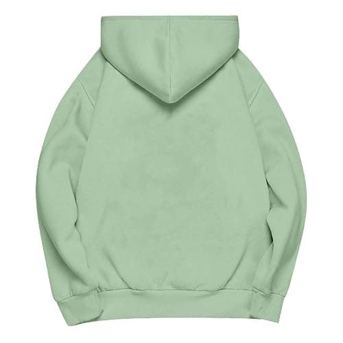 Weighted Hoodie Women Plain Drop Shoulder Weighted Hoodie Y2K Hooded Sweatshirt Pullover Tops Fall Winter Clothes thumbnail 5
