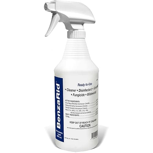 BenzaRid Hospital Disinfectant Virucide Spray Kills 99.99% of MRSA, COVID-19, H5N1, Staph, Avian Flu, Bacteria & Mold | EPA Reg. for Medical, Dental, Veterinary, Farm & Home Use 32 oz - Image 1