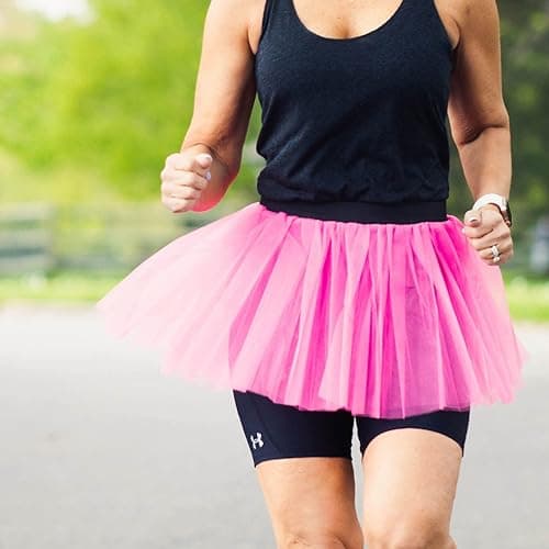 Gone For a Run Running Tutu | Neon Tutu Skirts for Women | Adult Tutus for Women in Multiple Colors | Running Skirts - One Size - Neon Pink thumbnail 3