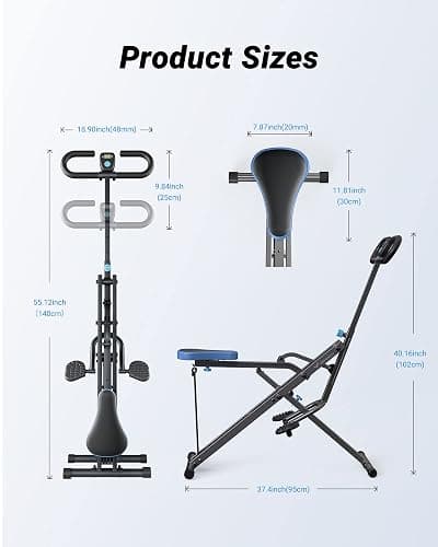 MERACH Squat Machine, Squat Rowing Machine with Adjustable Resistance, 350 LBS Max Weight Capacity, Easy Setup & Foldable, Glutes & Leg Home Workout Machine thumbnail 7
