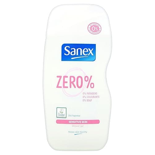 Sanex Zero% Shower Gel Sensitive Skin 225 ml (Pack of 2) - Unscented - 250 ml (Pack of 2) - Image 1