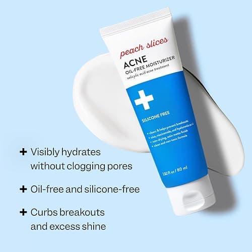 Peach Slices - Acne Oil-Free Moisturizer (2.82 oz) - 2% Salicylic Acid Acne Treatment - Clear & Prevent Breakouts - Hyaluronic Acid, Niacinamide, Cica - Vegan, Cruelty Free, Korean Skin Care & Beauty thumbnail 2