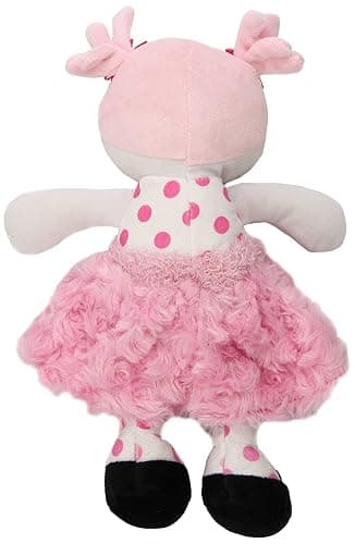 Baby Starters Plush Baby Doll with Rattle, Brunette Olivia, Pink, 9 inch thumbnail 5