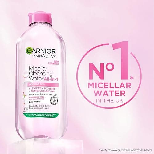 Garnier Micellar Cleansing Water 700ml, Gentle face cleanser & Make up Remover, Suitable For All Skin Types Including Sensitive Skin, Soothing Formula, Dermatologically Tested thumbnail 3