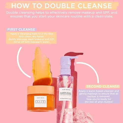 Glow Recipe Blueberry Bounce Exfoliating Face Wash - Foaming Facial Cleanser, Makeup Remover & Clarifying Mask - Hydrating Hyaluronic Acid & Gentle AHA for Sensitive Skin - Korean Skincare, 160ml thumbnail 7