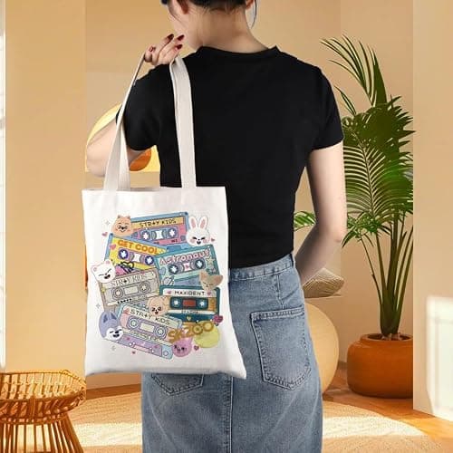 UJIMS Stay Fandom Gifts Korea-Pop Boy Group Tote Bag Korea-Pop Music Lover Merch thumbnail 6