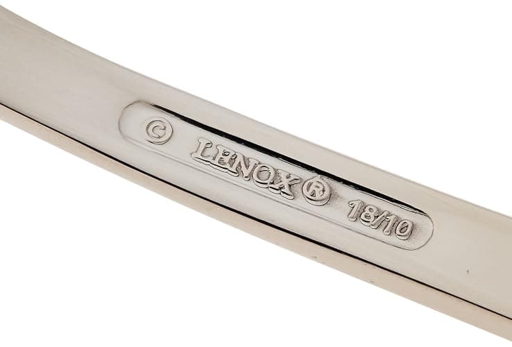 Lenox Silverware Set For 12, Portola 65-Piece Flatware Set with Serving Utensils, Service For 12, 18/10 Stainless Steel Flatware, Dishwasher Safe, Knives Spoons and Forks (Silver, 65 pieces) thumbnail 9