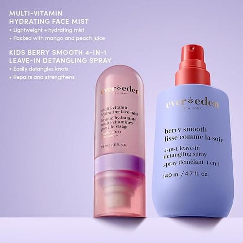 Evereden Kids Multi-Vitamin Hydrating Face Mist | Nourishing Face Spray, Preppy Skincare Essential for Ages 6+ | Clean Formula Safe for Sensitive Skin | Multi-Vitamin Complex, Peach & Mango Juice thumbnail 9