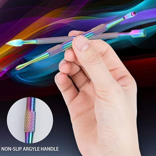 6 Pcs Wax Carving Tools Set, Stainless Steel Wax SculptingTool with Portable Metal Case, Double-Headed Modeling Tools for Wood, Clay, Pottery, Rainbow Color thumbnail 7