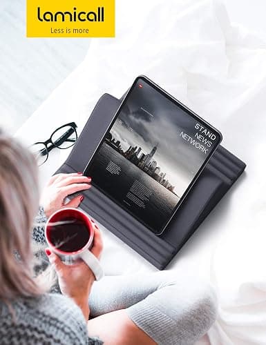Lamicall Tablet Pillow Stand, Pillow Soft Pad for Lap - Tablet Holder Dock for Bed with 6 Viewing Angles, for 4-13" Tablets, Like iPad Pro 11, 13, Air, Mini, Kindle, Galaxy Tab, E-Reader, Dark Gray thumbnail 7